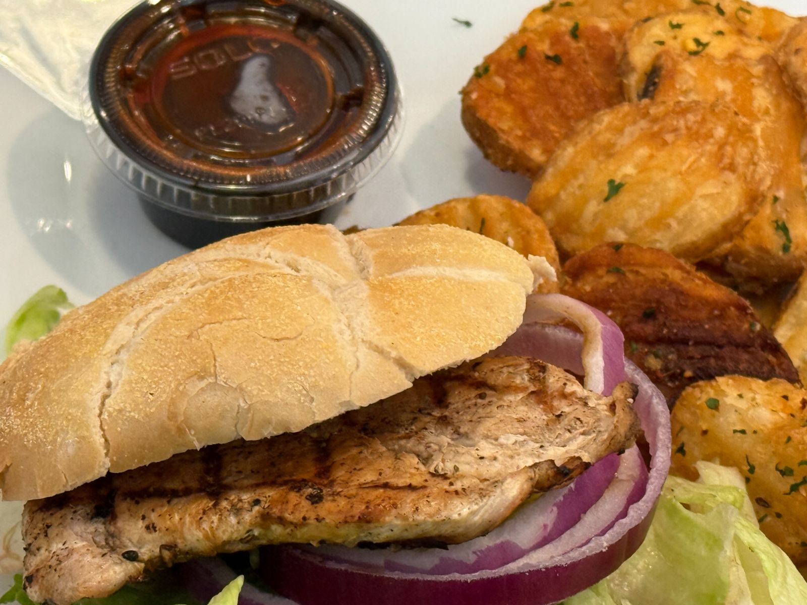 Chicken Sandwich Wavy Fries