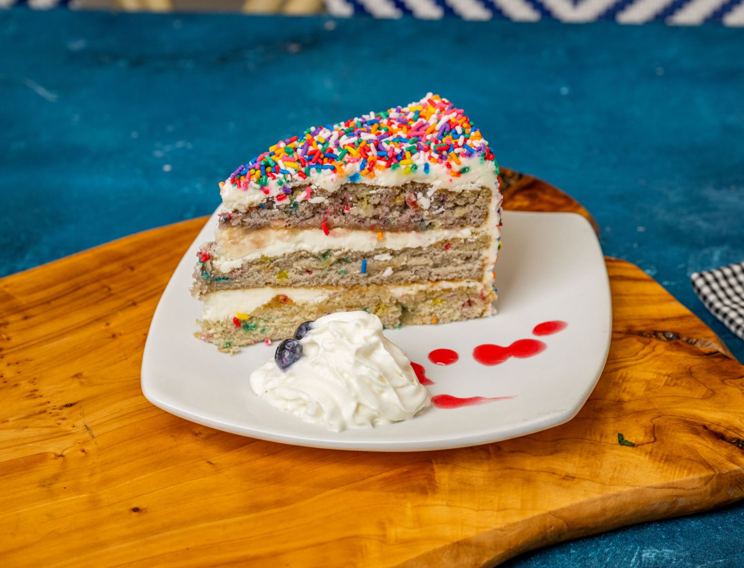 Deserts Rainbow Sprinkle Cake Riverwalk Grille 5 19 2025 6858